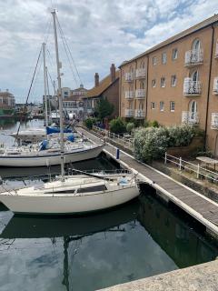 Brighton Marina - must get one of these flats where we can back our yacht into the front garden!